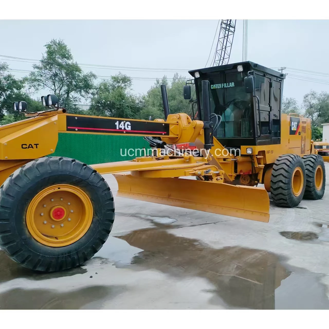 Used Construction Machinery Grader Caterpillar 14H 14G 14 14M Cat Motor Graders Japan for Sale Front Blade