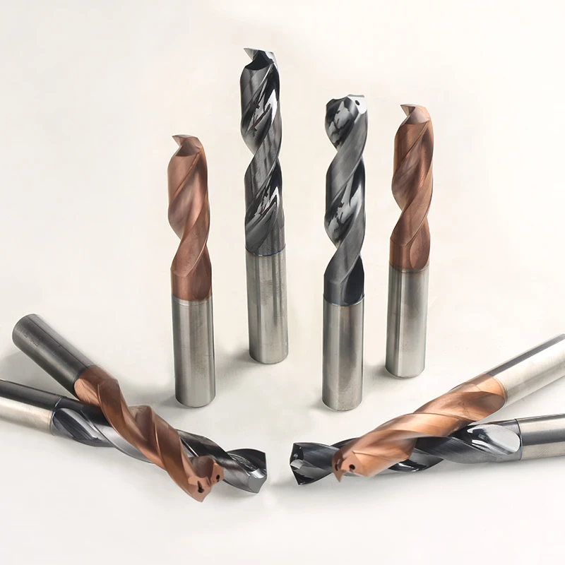 CNC Tungsten Carbide Coolant Straight Shank Twist Router Drill Bits 3D 5D Good Price Milling Cutter with OEM & ODM Supported manufacture