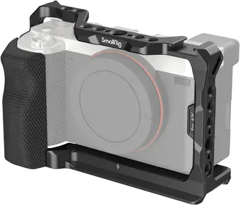 SmallRig Full Cage With Silicone Side Handle for Sony A7C, Comes With Locating Holes for ARRI, Quick Release Plate for Arca and
