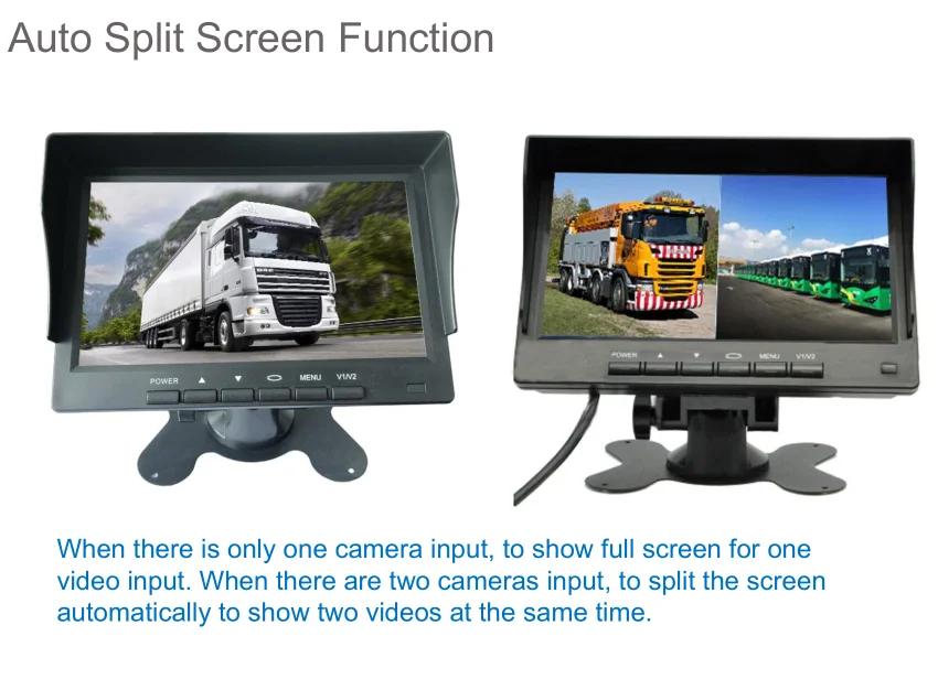 Ips Screen 7 Inch Tft Lcd Color Monitor 