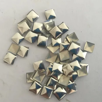 Wholesale Garment Nailheads AA Quality Iron on Flat Back Nailheads Hotfix Rhinestuds Square Metal Stud Material