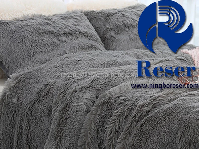 Fluffy Soft Modern Knitted Winter Fleece Throw Blanket Polyester Long Hair Cozy Fuzzy Sherpa Plush Warm Mink Faux Fur Anti-Dust