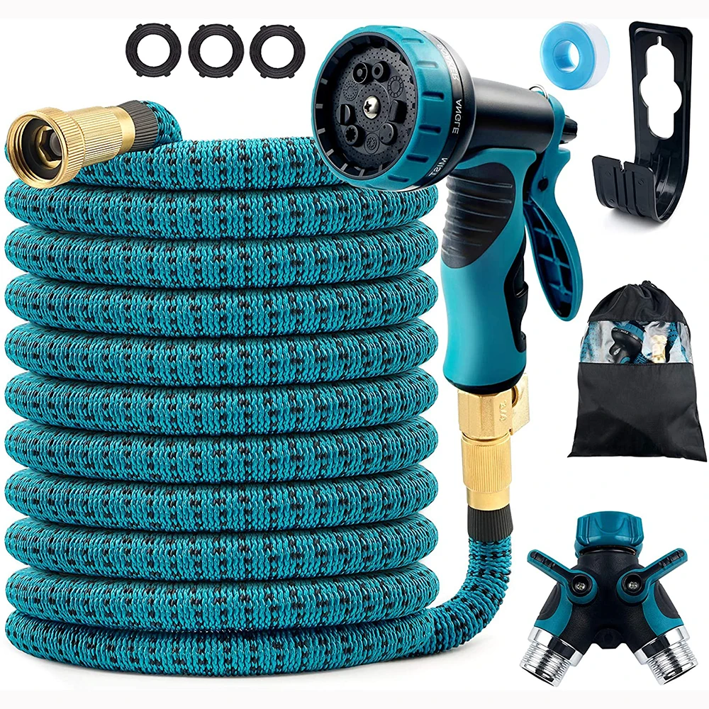50ft Expandable Garden Hose Water Hose with 9 Function Nozzle 