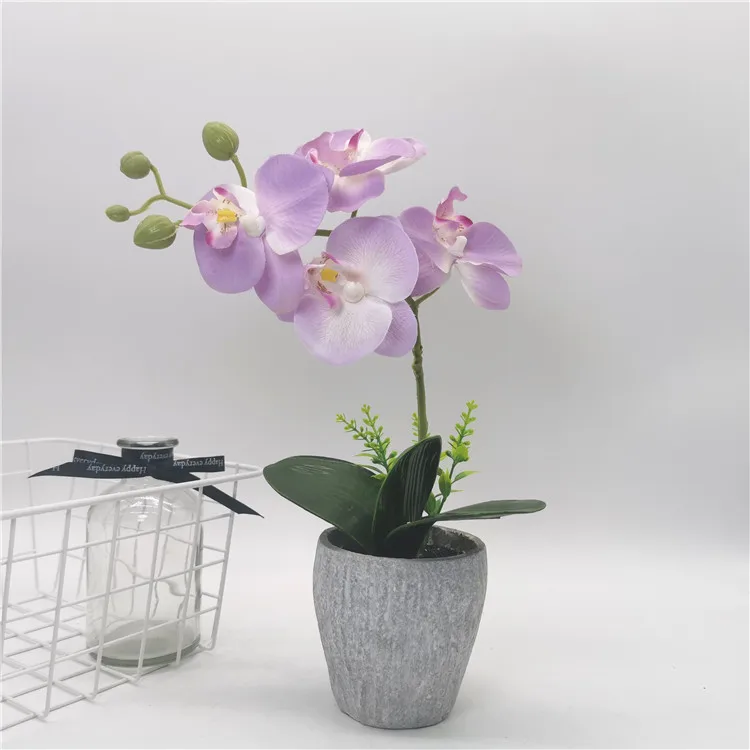 High Quality Artificial Flower In Pot Home Living Room Artificial Orchid  Flower Table Decor Orquidea Artificial - Buy Orquidea Artificial,Artificial  Orchid Flower,Artificial Flower In Pot Product on Alibaba.com
