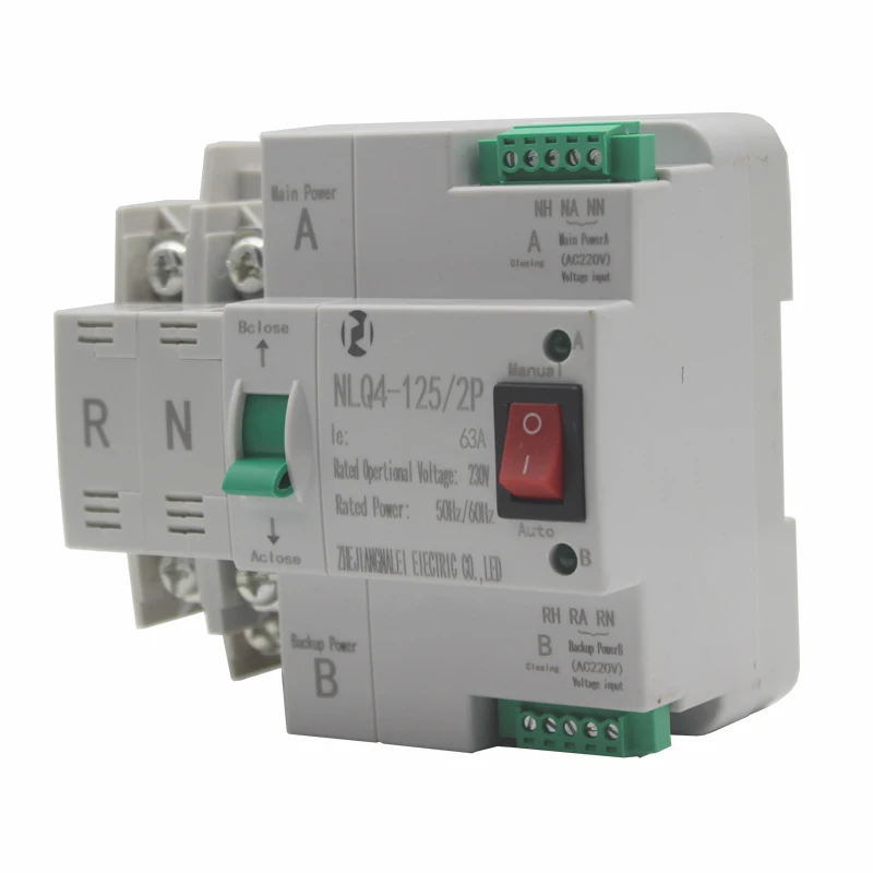 Interruttore Trasferimento Automatico Dual Power 230V 2P 100A - ATS Per Casa, Fabbriche, Centri Commerciali - Foto 12