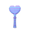 corazón morado azul