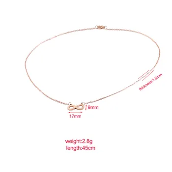 Infinity。°★ Alibaba.com: ZJZX ZX-NES064 Women's Infinity Necklace, Gold