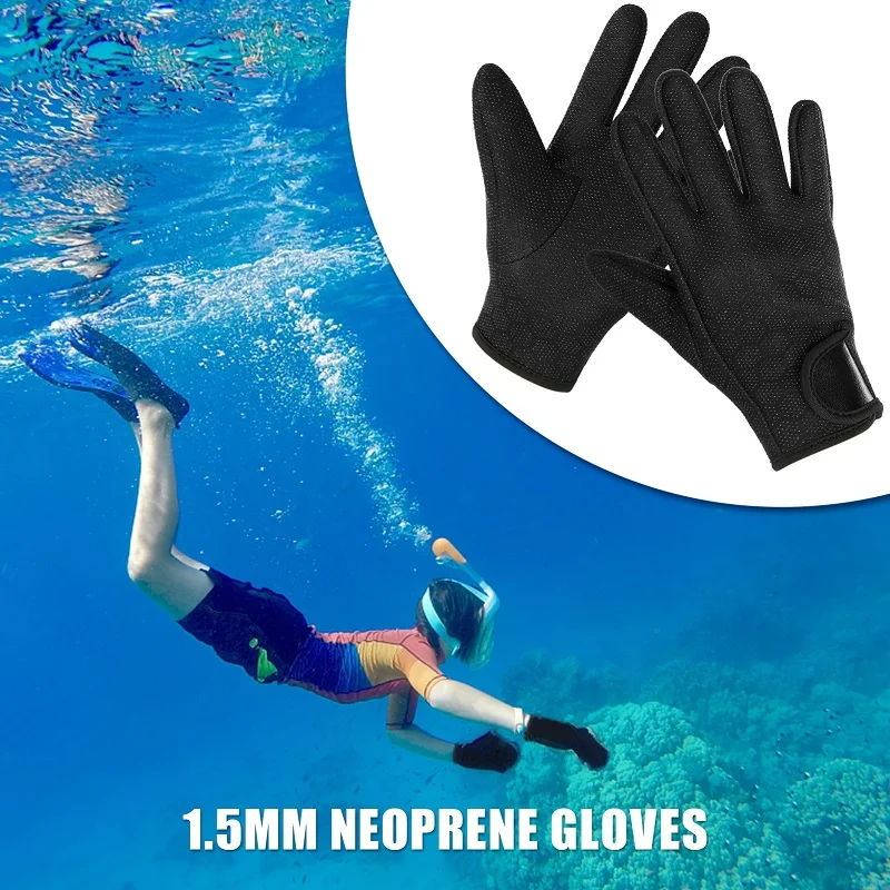Custom 1.5mm Neoprene Wetsuit Glove Women Men Five Fingers Nonslip