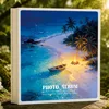 Feux d'artifice de plage beiges