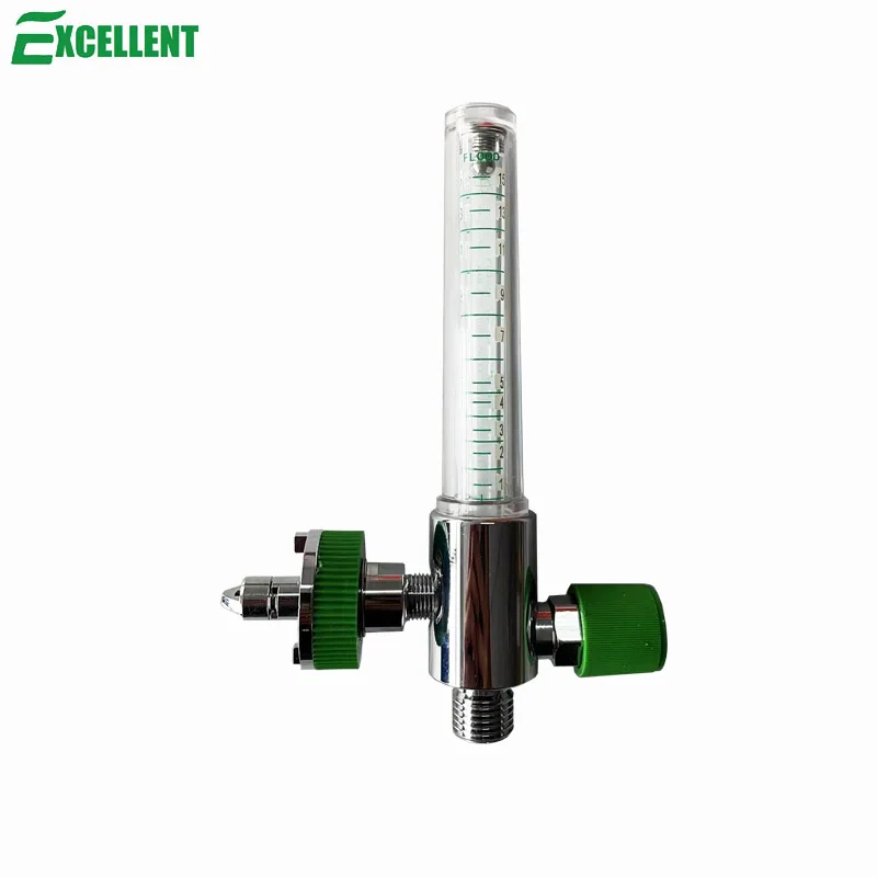 Brass Medical Oxygen Flow Meter For Hospital Oxygen Therapy Medical Gas