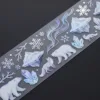 Matte PET | Continuous Holographic Silver | Release Liner