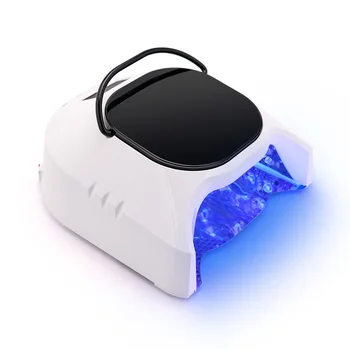 2025 New Beauty Rechargeable 86W UV Nail Lamp Beige Combination Set Reflect Plate Salon Small Gel Manicure Lamp Beige Plastic