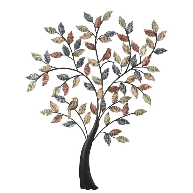 Wall Decor Metal Tree of Life Wall Hanging Decorations Iron Wall Art Decor for House Living Room