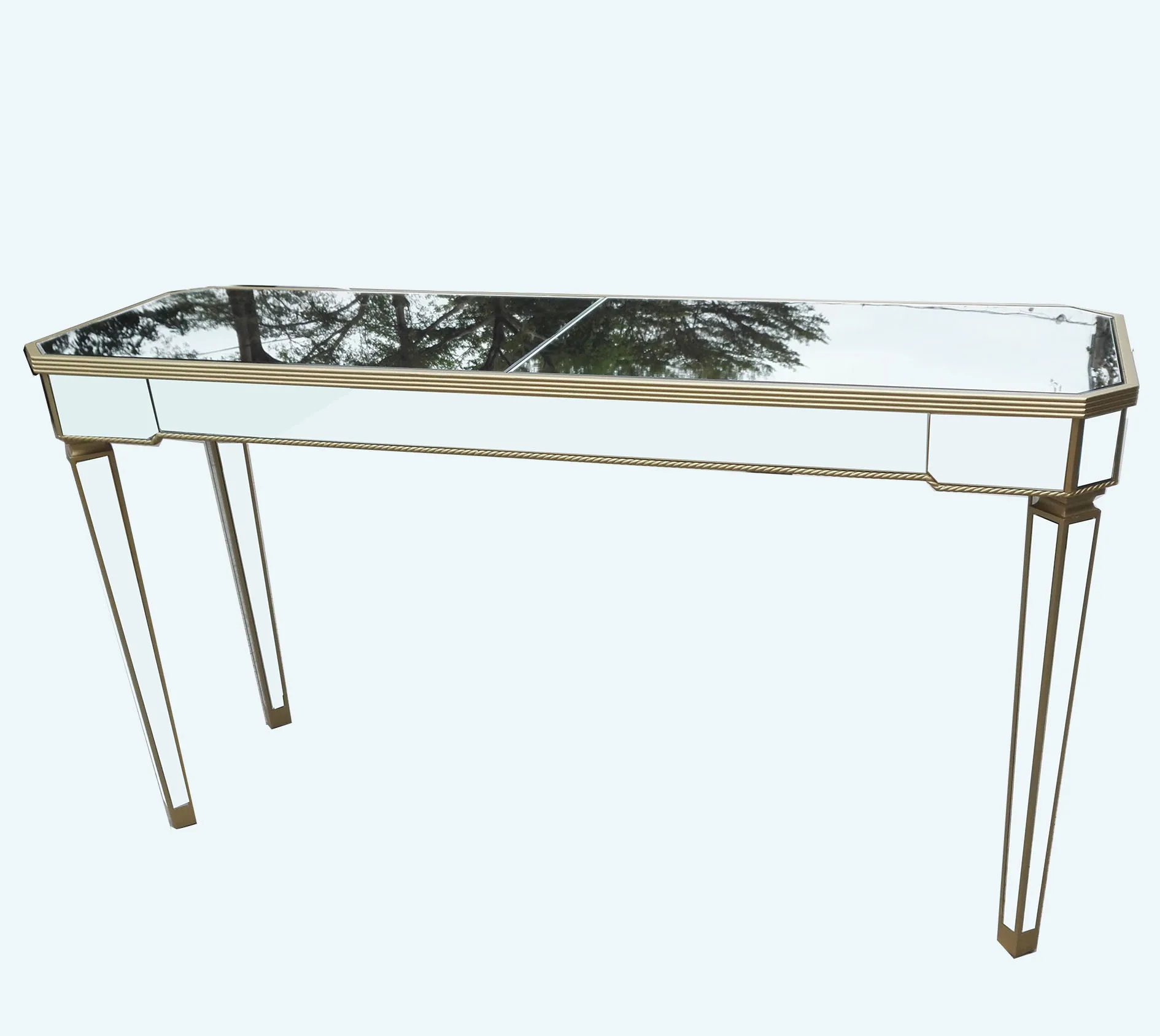 mirrored pub table