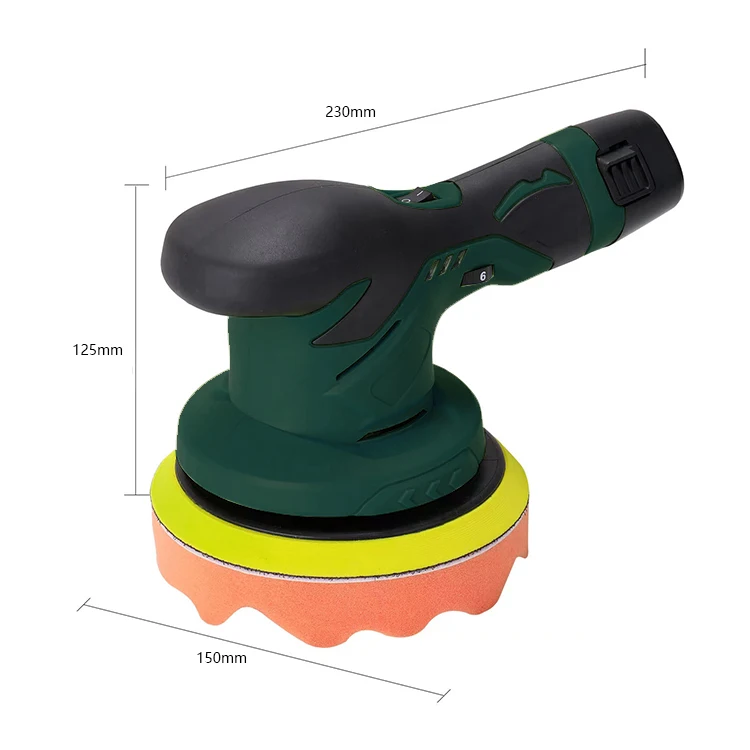 Автомобильная полировальная машина, литиевый беспроводной электрический двухсторонний полировщик, 12 В