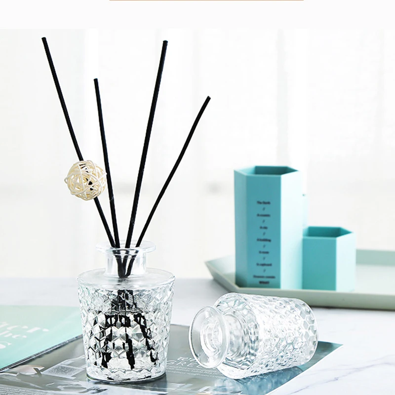 Wholesale Luxury Cylindrical Aromatherapy Perfume Glass Reed Diffuser Bottle