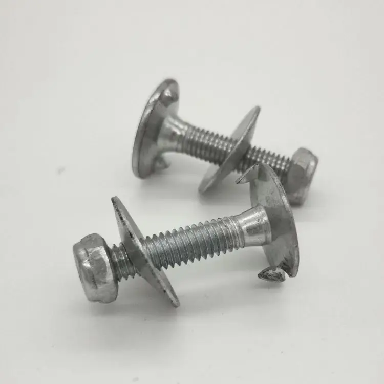 M6 M8 M10 M12 Fanged Elevator Bolt Nut And Washer For Bucket Din15237