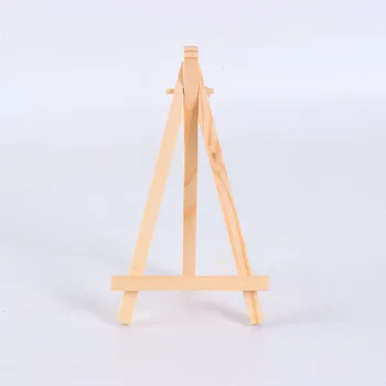 Wholesale The triangle Easel use and wood material mini canvas