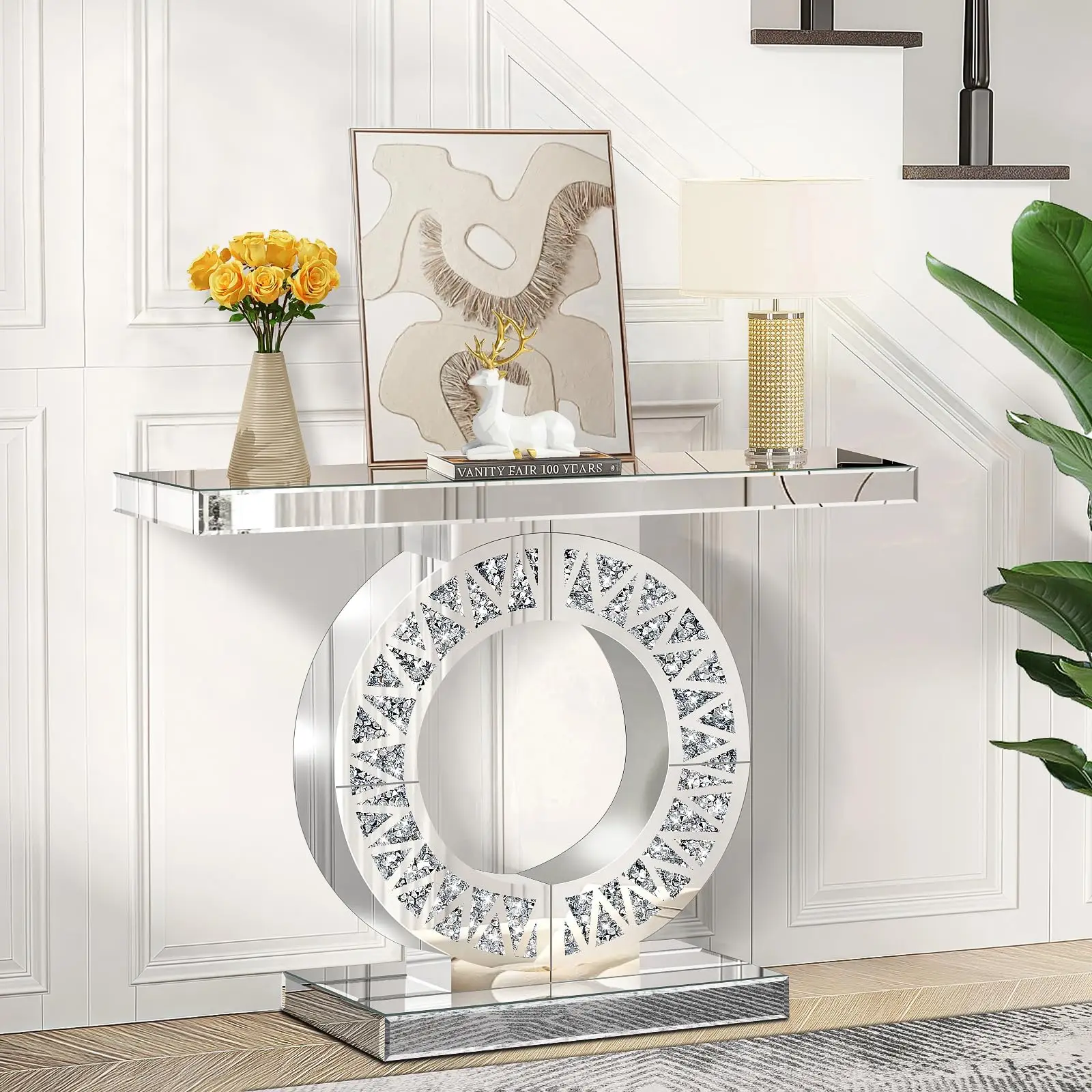 Elvarenae Estara Mirrored Console Table — product detail