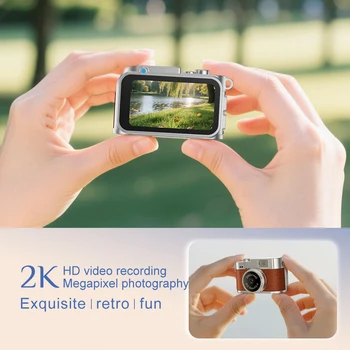 Wholesale S160 Mini Digital Camera Pocket 1440P HD Video 50min Recorder Keychain Light Vlog life camera Thumb Sized Camera detail image