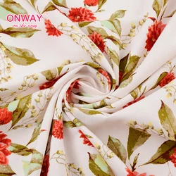 2022 г. фабрика Shaoxing Лидер продаж текстиль на заказ цветной полиэфирный тканый гофрированный креп 75d шифоновая ткань для женского