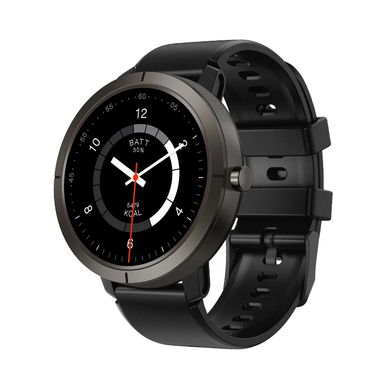 GPS Smart Watch DM76 1.32inch AMOLED Screen with Altitude Pressure Compass 5ATM Waterproof Sports Smartwatch for IOS Android