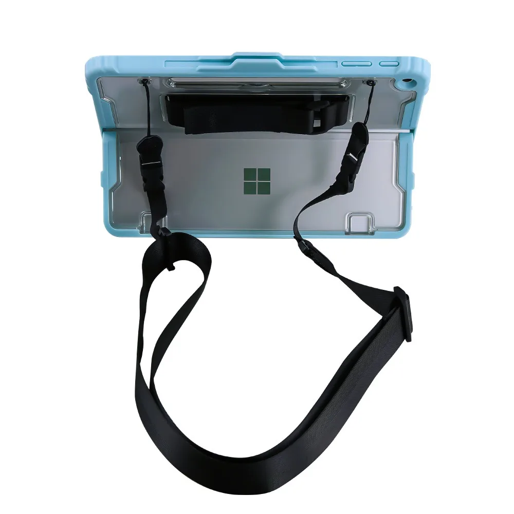 product laudtec adjustable shoulder strap rugged tablet cover case for microsoft surface pro12 2025  with hand strap shockproof features-3