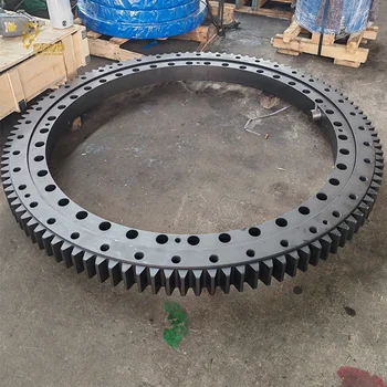 China Cheap Price Slewing Ring Crossed Roller Bearings with Teeth Grinding Feature for Machinery and Construction Industries