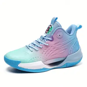 Men's and Women's Basketball Shoes Breathable Mesh Low Cut Anti Slip Wear-resistant Shock-absorbing Outdoor Sports Shoes