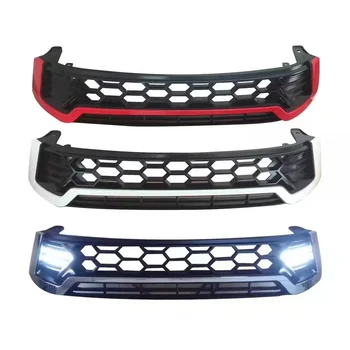 YBJ Car accessories Grille For Hilux revo 2015-2021 with LED lights Front racing Front Bumper Grille ROCCO grille