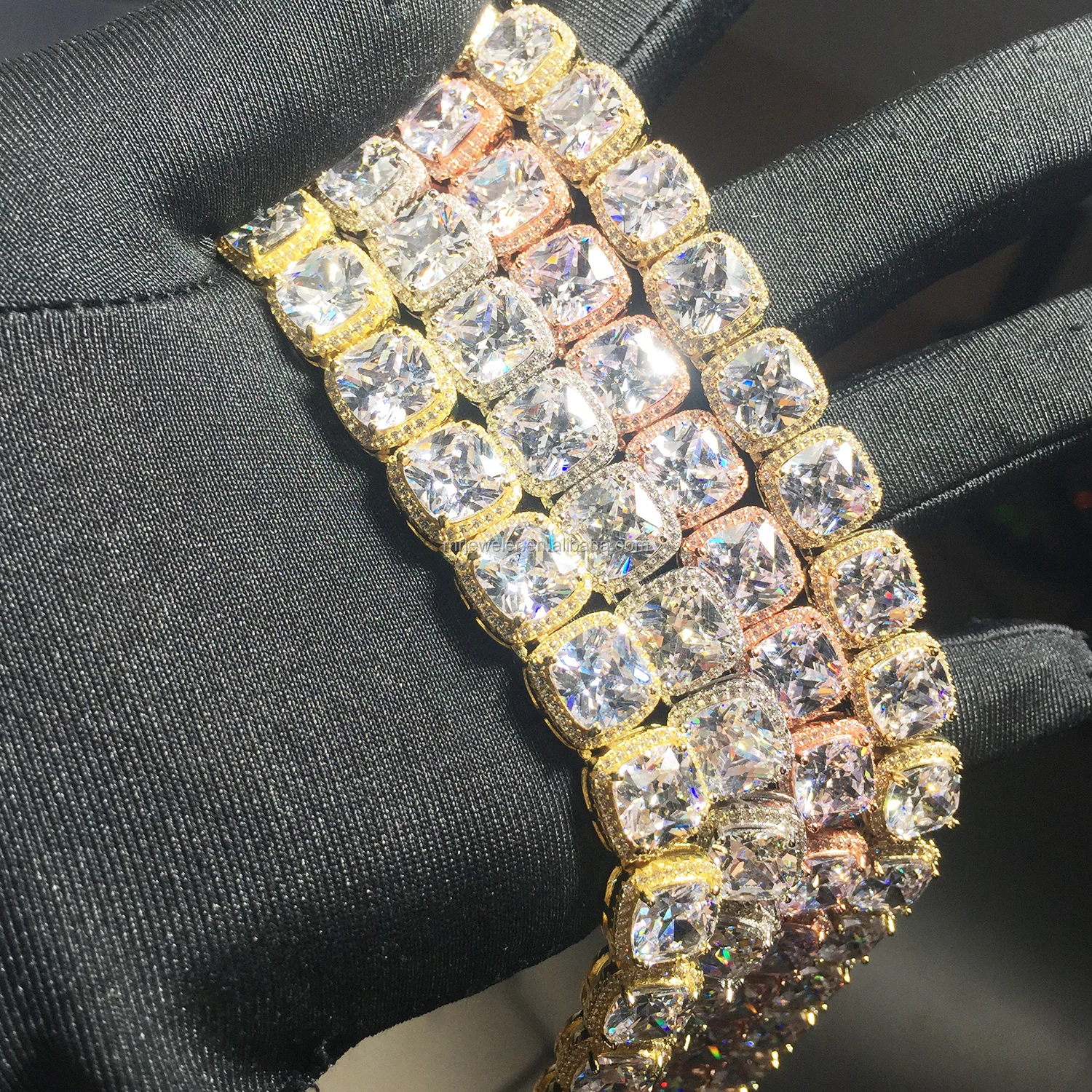Huge Cz Iced Out Necklace Tennis Chain 