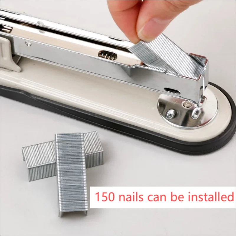 Ручной металлический Настольный степлер со скобами пластиковые канцелярские принадлежности для школы и офиса