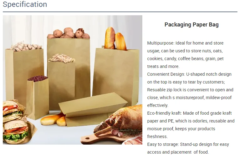 Greaseproof Sandwich Paper Bags Food Grade Wax Glassine Paper Bag With