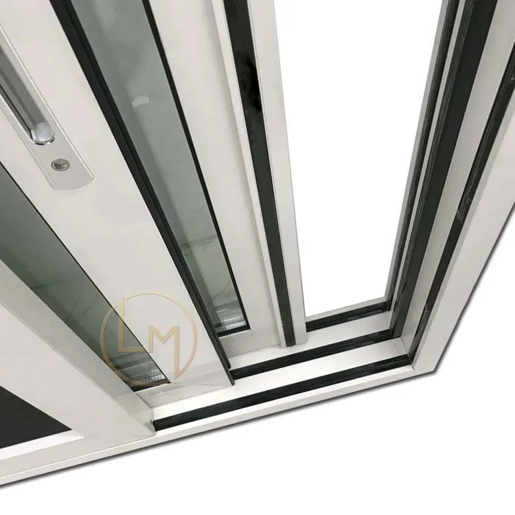 Horizontal Sliding Aluminium Windows Full Sliding Glass Windows for Balcony Sliding Office Reception Window
