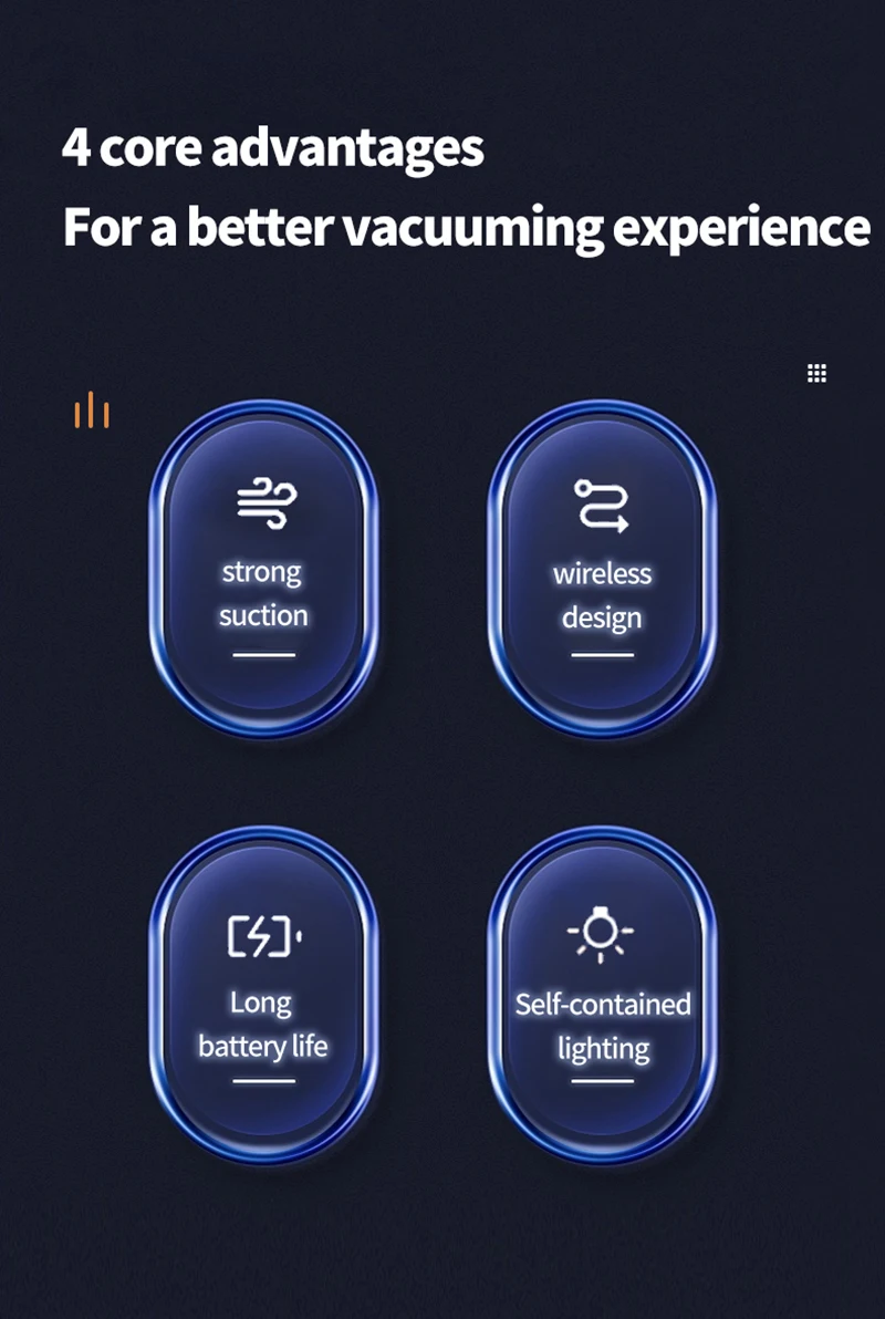 2 In 1 Car Vacuum Cleaner Wireless Charging Air Duster Handheld High