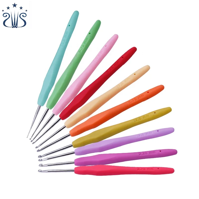 Crochet Tunisien ENSEMBLE D'AIGUILLES À Tricoter Ergonomiques En Bambou Pour Une Kit De Crochet