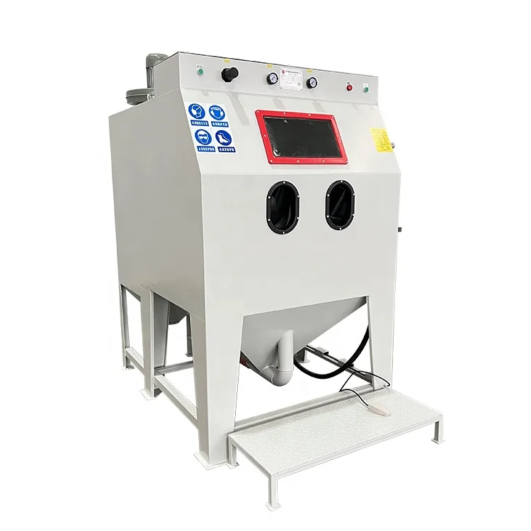 Portable Manual Sandblasting Cabinet Fast Delivery Container Sand Blast Room for Working Industry Featuring Essential Motor Core