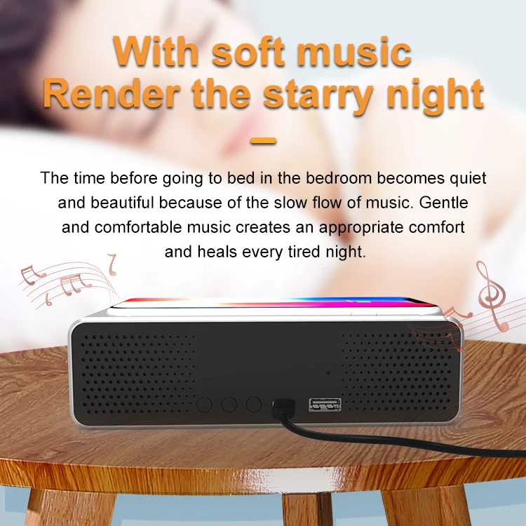 Лидер продаж многофункциональное Беспроводное зарядное устройство с FM-радио часами динамиком портативный цифровой