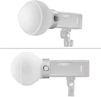 Godox ML-CD15 ML-CS162 Silica Gel Diffusion Dome Kit for ML30 MLBI ML60 BI V1 V1S V1C V1N V1F V860III-S TT685S AD300PRO AD400PRO detail image