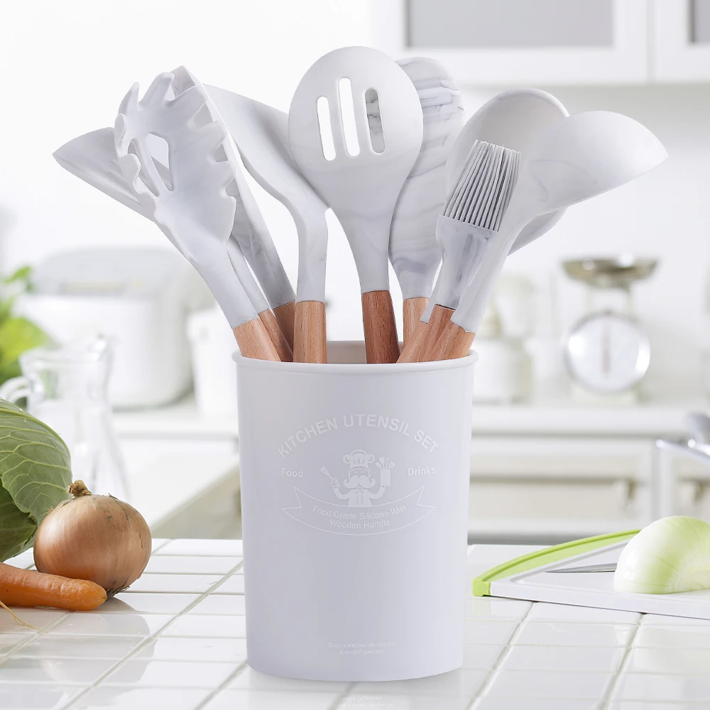 Set 12 Utensilios De Cocina Silicona Calipso Simplit— Melollevo