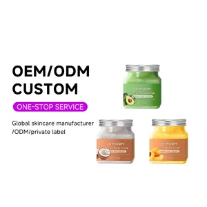 OEM ODM Skin Care Product Fruit Lotion Vitamin E Facial Cream Sugar Scrub Face Dark Spot Herbal Glycerin Exfoliating Body Scrub