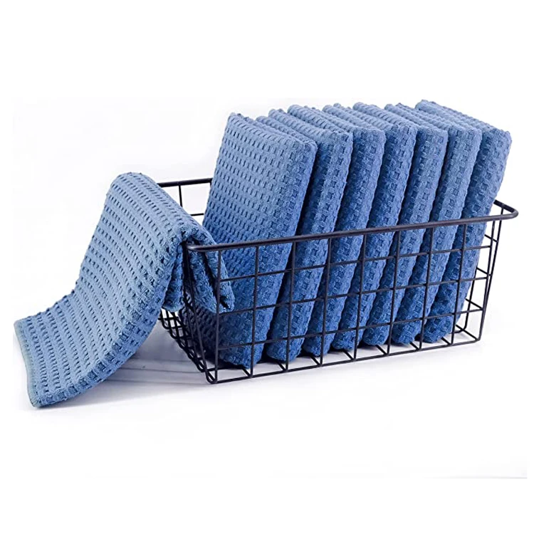 Wholesale Price Premium Kitchen Waffle Towel Sublimation Embroidery