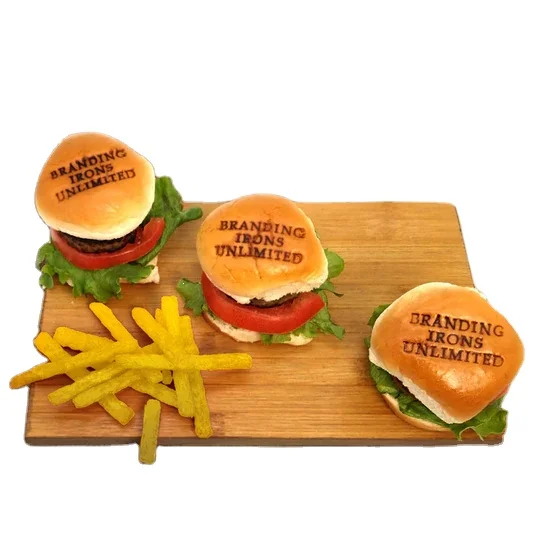 High Quality Customized Logo Brass Hot Stamp Coconut Bread Bakery Branding Iron Cake Stamp Electronic Iron Heat Stamps