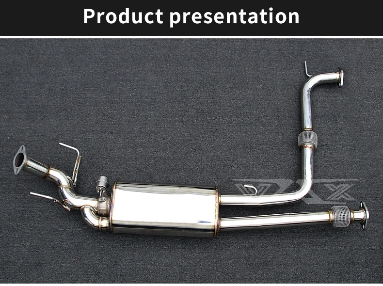 Racing Stainless Catback Valved Exhaust for Nissan Patrol Y62 2016-2022 Exhaust System with Dual Muffler Tips