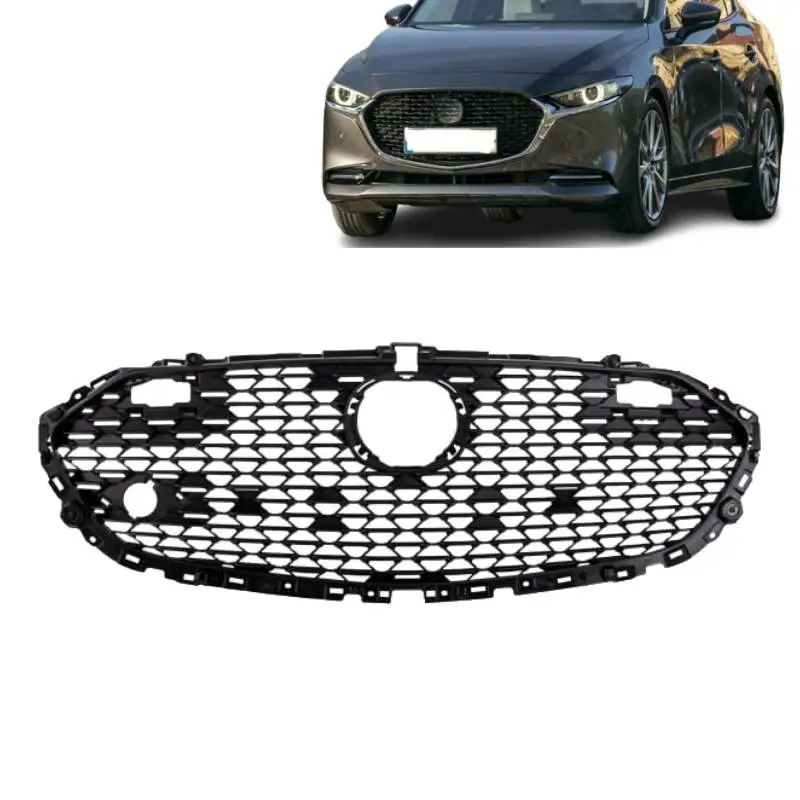 Car black front bumper grille for Mazda 3 2020 axela spare parts