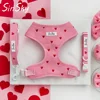 Cuore di velluto a coste rosa