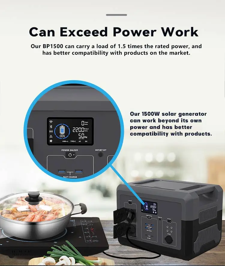 600W 1200W 1800W 2400W 3000w 5000w UPS Generator Solar Lifepo4 Lithium Battery Portable Power Supply Station With Solar Panels supplier