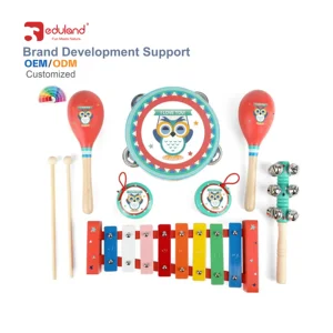 2026 New Wholesale Educational Musical Instrument Set Wooden Toy for Children