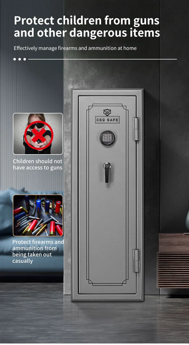 CEQSAFE Home and Business Use Hot Sell Fireproof Safe Gun Box Cabinet details
