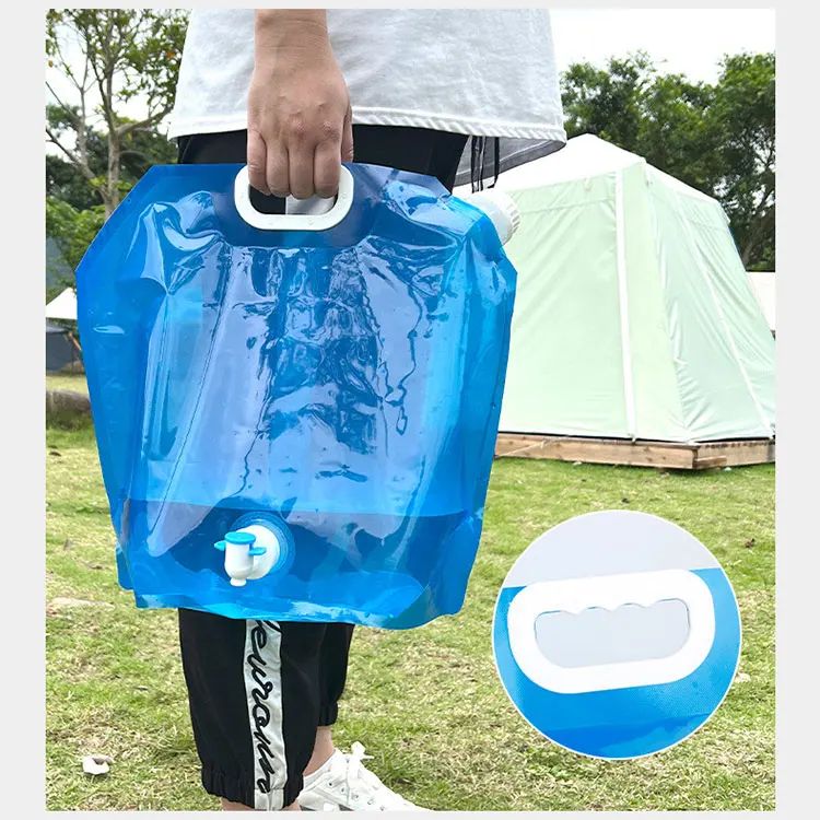 5L 10L 15L 20L Water Bag Collapsible Water Carrier Expandable Pouch Custom  Logo Storage Foldable Spout Pouch Kangen Water Bag